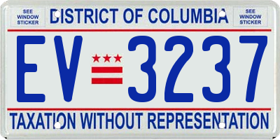 DC license plate EV3237