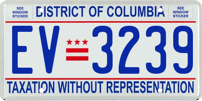 DC license plate EV3239