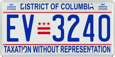 DC license plate EV3240