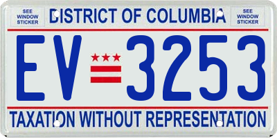 DC license plate EV3253