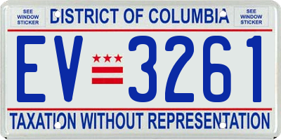 DC license plate EV3261