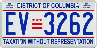 DC license plate EV3262