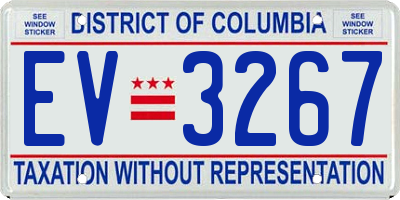 DC license plate EV3267