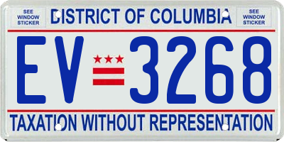 DC license plate EV3268