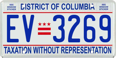 DC license plate EV3269