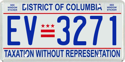 DC license plate EV3271