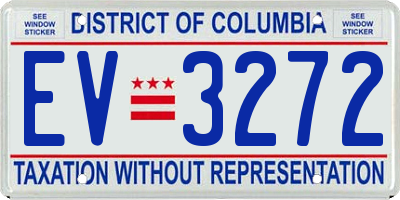 DC license plate EV3272