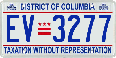 DC license plate EV3277