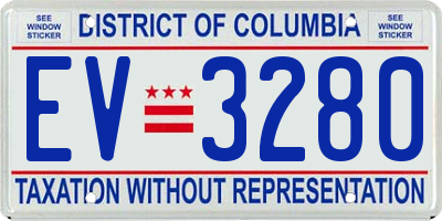 DC license plate EV3280