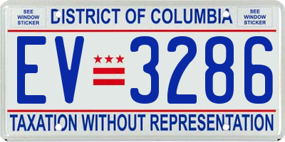 DC license plate EV3286