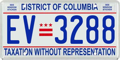 DC license plate EV3288