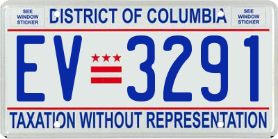 DC license plate EV3291