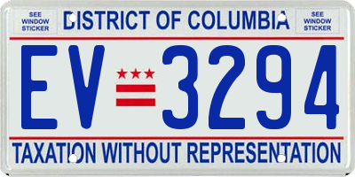 DC license plate EV3294