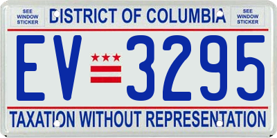 DC license plate EV3295