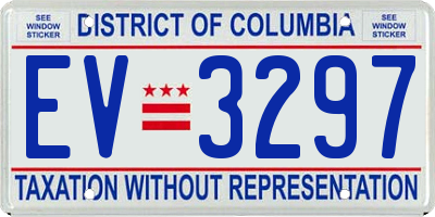 DC license plate EV3297