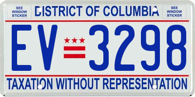 DC license plate EV3298