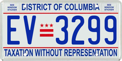 DC license plate EV3299