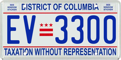 DC license plate EV3300