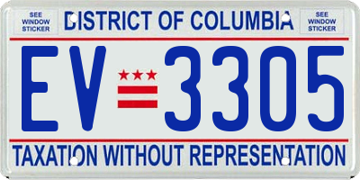 DC license plate EV3305