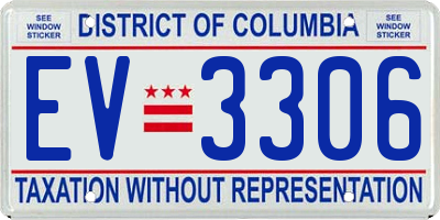 DC license plate EV3306