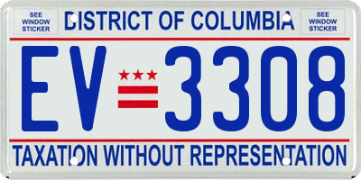 DC license plate EV3308