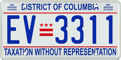 DC license plate EV3311