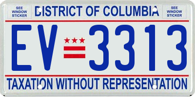 DC license plate EV3313