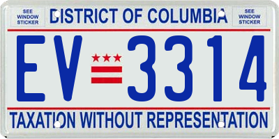 DC license plate EV3314