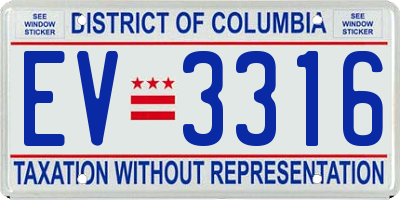 DC license plate EV3316