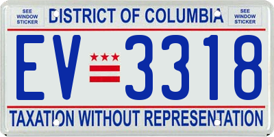 DC license plate EV3318