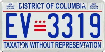 DC license plate EV3319