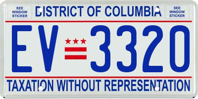 DC license plate EV3320