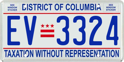 DC license plate EV3324