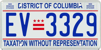 DC license plate EV3329