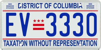 DC license plate EV3330