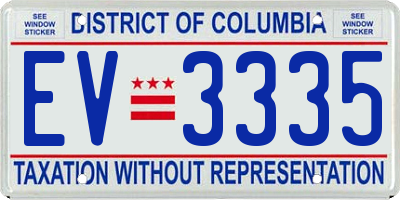 DC license plate EV3335