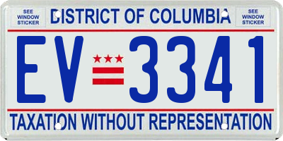 DC license plate EV3341