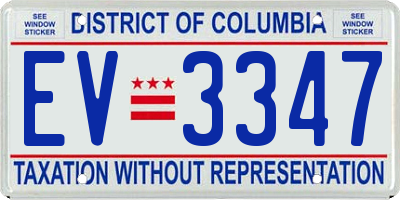 DC license plate EV3347