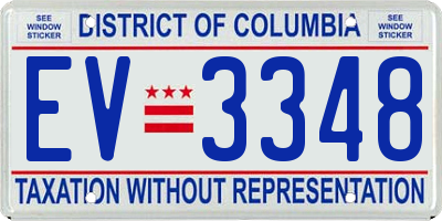 DC license plate EV3348