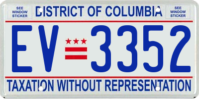 DC license plate EV3352