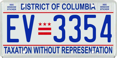 DC license plate EV3354