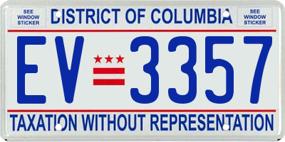 DC license plate EV3357
