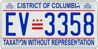 DC license plate EV3358