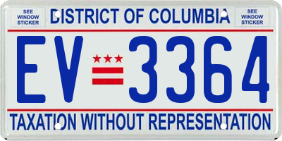 DC license plate EV3364