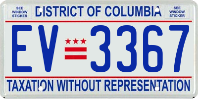 DC license plate EV3367