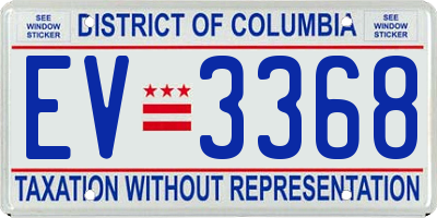 DC license plate EV3368