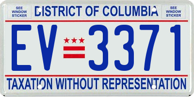 DC license plate EV3371