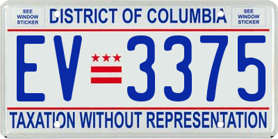 DC license plate EV3375