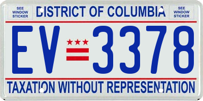 DC license plate EV3378
