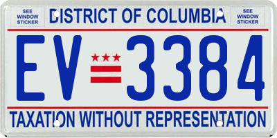 DC license plate EV3384